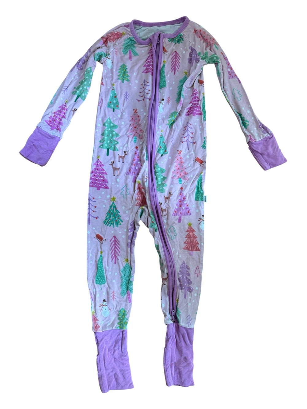 Little Sleepies Christmas holiday zippy pajamas